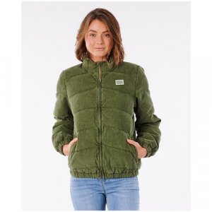 Куртка, размер XS, зеленый RIP CURL. Цвет: оливковый/зеленый