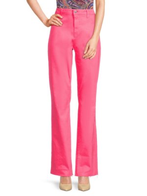 Прямые джинсы Ruth со средней посадкой L'Agence, цвет Ultra Pink L'AGENCE