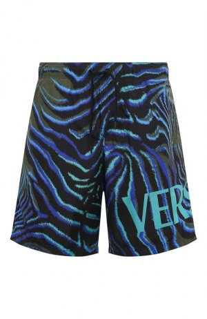 Плавки-шорты Versace. Цвет: разноцветный