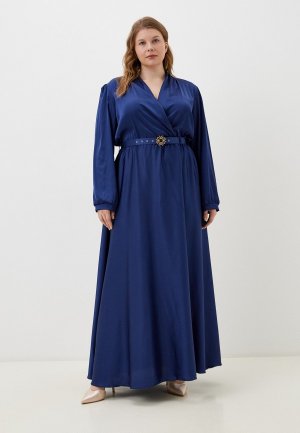Платье Rinascimento CURVY. Цвет: синий