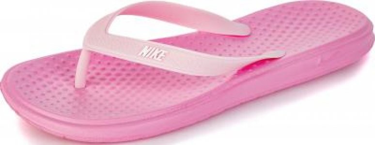 Шлепанцы для девочек Solay Thong, размер 32.5 Nike. Цвет: розовый