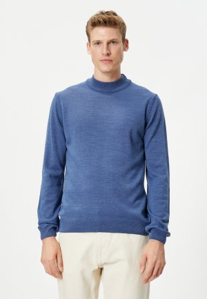 Вязаный свитер HALF TURTLENECK , цвет blue Koton