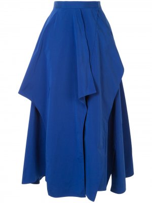 Многослойная юбка миди Enföld. Цвет: синий