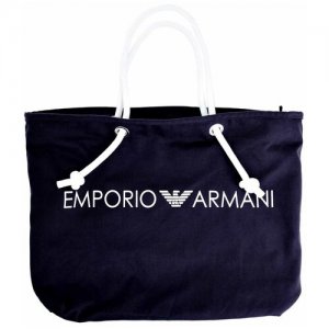 Шопер на молнии с логотипом Emporio Armani