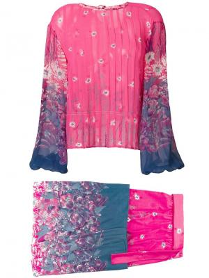 Топ и юбка с цветочным принтом Great Unknown Vintage. Цвет: розовый