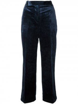 Укороченные бархатные брюки 3.1 Phillip Lim. Цвет: синий