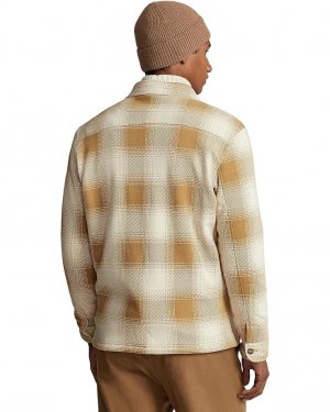 Куртка Plaid Fleece Shirt Jacket, цвет Winter Cream/Cafe Tan Polo Ralph Lauren