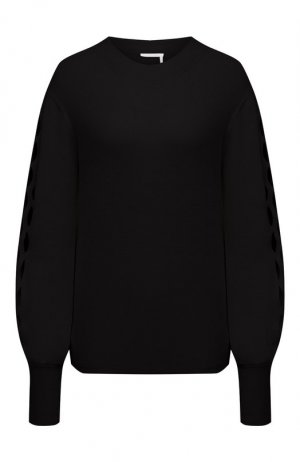 Шерстяной пуловер Chloé. Цвет: чёрный