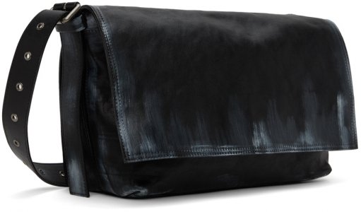 Черная кожаная сумка через плечо Acne Studios