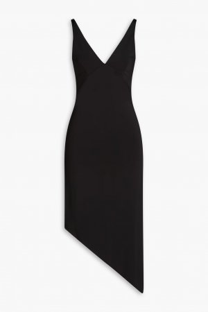 Асимметричное платье миди из эластичного джерси Remain Birger Christensen, черный Christensen