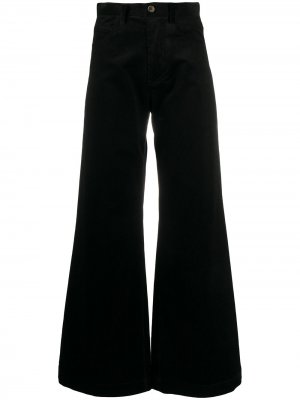 Расклешенные брюки с завышенной талией Société Anonyme. Цвет: черный