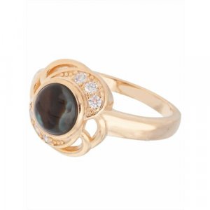 Кольцо помолвочное , ракушка, размер 16, мультиколор Lotus Jewelry. Цвет: микс/мультиколор