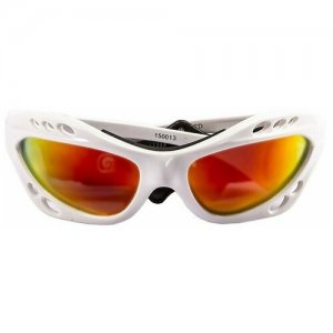 Спортивные очки Cumbuco глянцевые белые / зеркально-красные линзы OCEAN. Цвет: белый