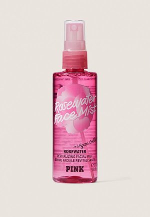 Спрей для лица Victorias Secret Victoria's освежающий `Rosewater + Vegan Collagen Rosewater Face Mist` серии PINK, 112 мл. Цвет: прозрачный