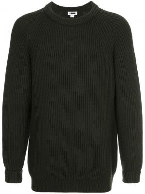 Приталенный свитер с длинными рукавами H Beauty&Youth. Цвет: серый