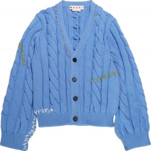 Кардиган Cable Knit Cardigan 'Iris Blue', синий Marni