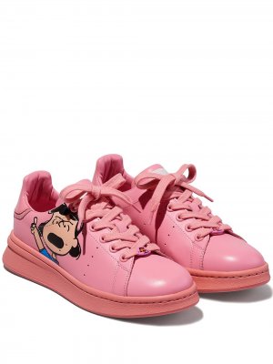 Кроссовки из коллаборации с Peanuts Marc Jacobs. Цвет: розовый