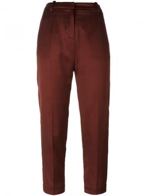Укороченные брюки Ilaria Nistri. Цвет: коричневый