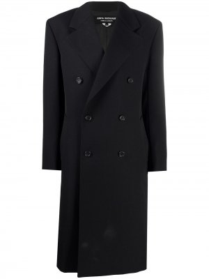 Двубортное пальто Junya Watanabe. Цвет: черный
