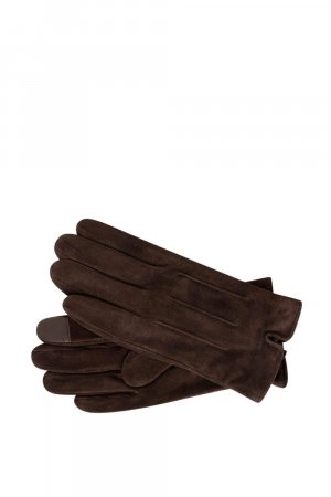 Коричневые замшевые перчатки , коричневый Barneys Originals