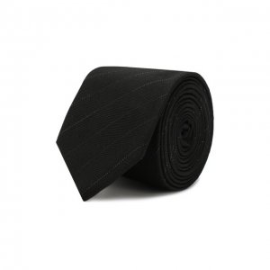 Шелковый галстук Saint Laurent. Цвет: чёрный