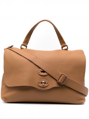 Большая сумка-тоут Postina Zanellato. Цвет: коричневый