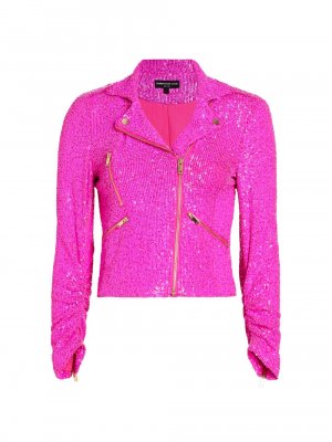Байкерская куртка Whitney с пайетками, розовый Generation Love