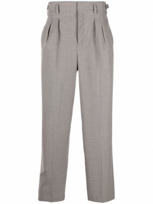 High-waisted wide-leg trousers Lemaire. Цвет: серый