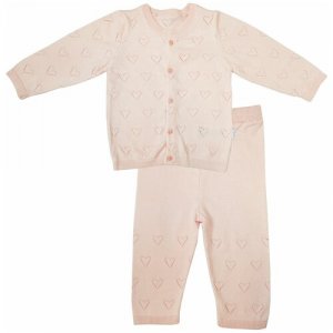 Комплект одежды , размер 62, розовый Папитто. Цвет: бежевый