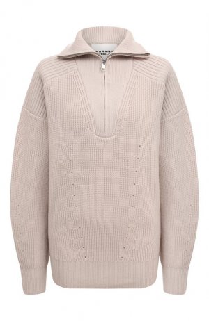 Шерстяной свитер Isabel Marant Etoile. Цвет: кремовый