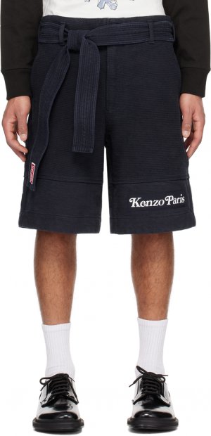Темно-синие шорты для дзюдо Paris VERDY Edition Kenzo