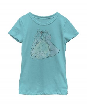 Детская футболка с книжкой-раскраской «Принцессы для девочек» Disney