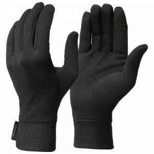 Перчатки Decathlon для горного треккинга взрослых с шелковой подкладкой — Mt 500 , черный Forclaz