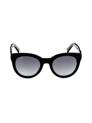 Овальные солнцезащитные очки 51MM Tod'S, черный Tod's