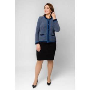 Пиджак , размер 50, синий Текстильная Мануфактура. Цвет: синий