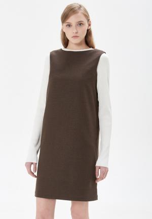 Платье Base Forms. Цвет: коричневый