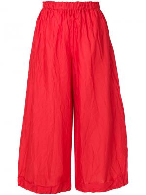 Укороченные широкие брюки Daniela Gregis. Цвет: красный
