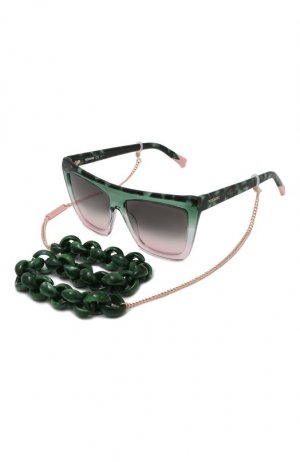 Солнцезащитные очки и цепочка Missoni. Цвет: зелёный