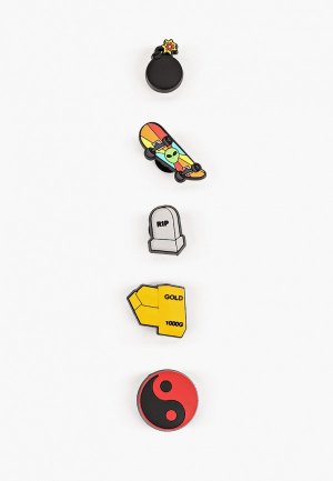 Джиббитсы 5 шт. Crocs. Цвет: разноцветный