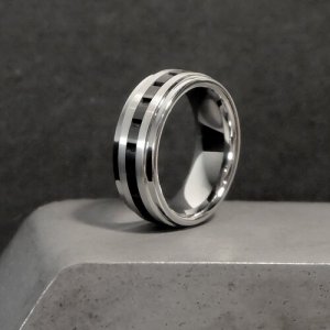 Кольцо CARRAJI, размер 21, серебряный, черный Carraji. Цвет: серебристый/черный