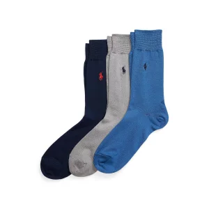 Комплект из трех пар носков LaRedoute. Цвет: синий
