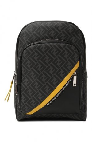 Комбинированный рюкзак Fendi. Цвет: чёрный