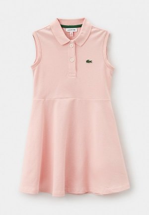 Платье Lacoste. Цвет: розовый