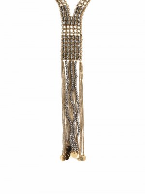 Crystal-embellished necklace TWINSET. Цвет: золотистый