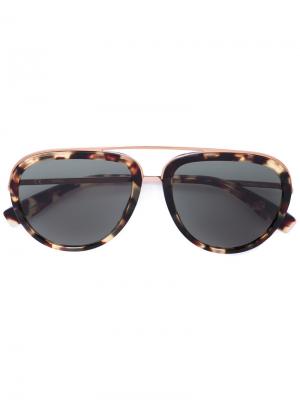 Солнцезащитные очки-авиаторы Furla. Цвет: коричневый
