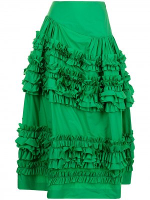 Пышная юбка с пайетками Molly Goddard. Цвет: зеленый