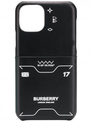 Symbol-print iPhone 11 case Burberry. Цвет: черный