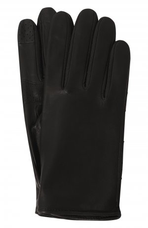 Кожаные перчатки Agnelle. Цвет: чёрный
