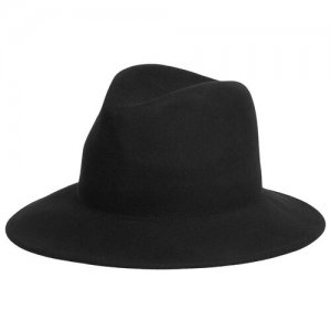 Шляпа , размер 59, черный Betmar. Цвет: черный