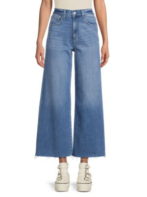 Укороченные широкие джинсы с высокой посадкой и необработанными краями Joe'S Jeans, цвет Belladonna Joe's Jeans